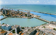Vista Area do Palcio da Justia e Teatro Santa Isabel no Recife, Pernambuco, Brasil - Hotel Pousada Peter, Olinda, Pernambuco, Brasil - Galeria de Arte